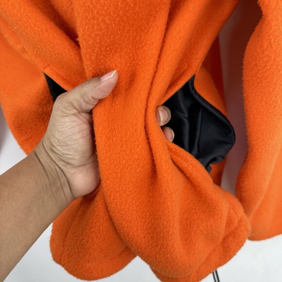 Old Navy Vintage Y2K Fleece Quarter Zip Orange Unisex Size L - Picture 14 of 16